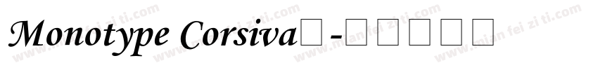 Monotype Corsiva字字体转换